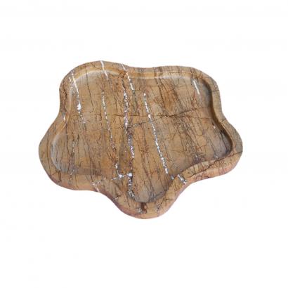 Elegant Amoeba Shape Marble Tray